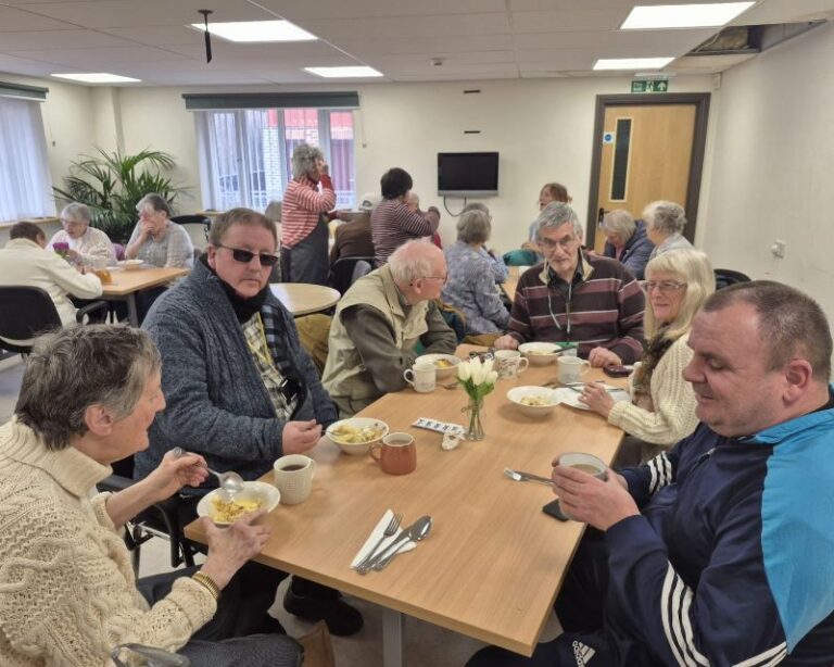 People in the Chatterbox Cafe