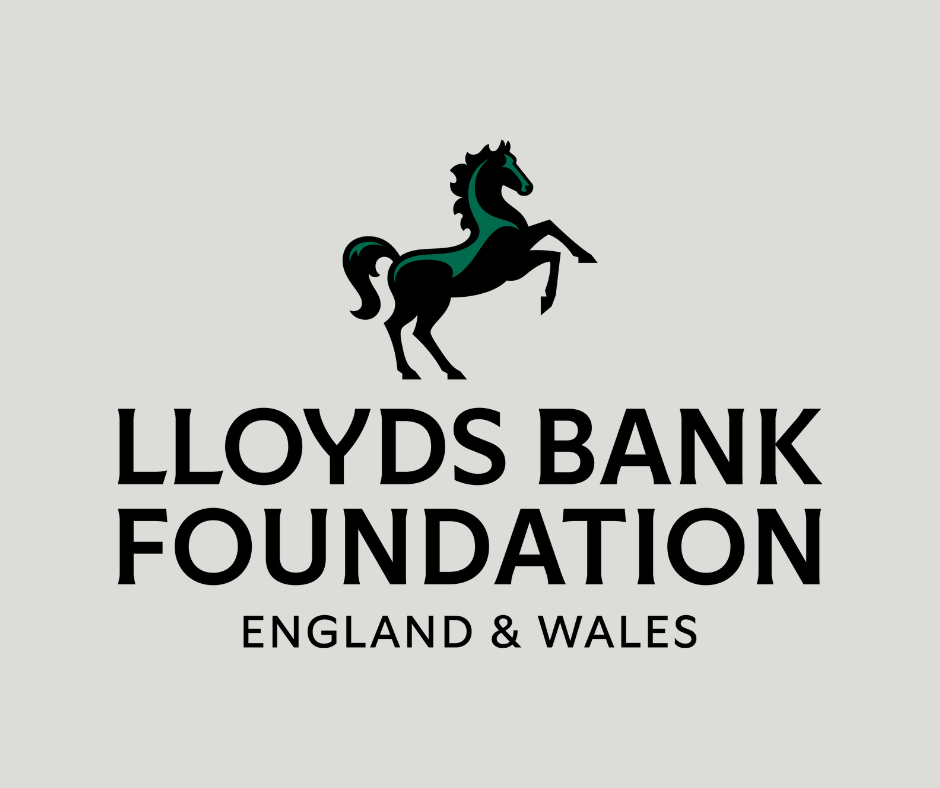 Image shows the Lloyds Bank Foundation logo on a gray background.